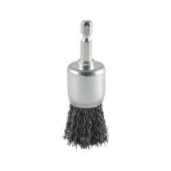 Timco Drill End Brush Crimped Steel Wire 25mm